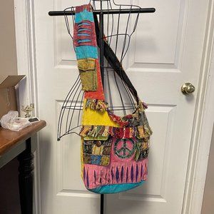 Hippy Handmade Side Crossbody Shoulder Bag | Bohemian Womens Travel gypsy bag